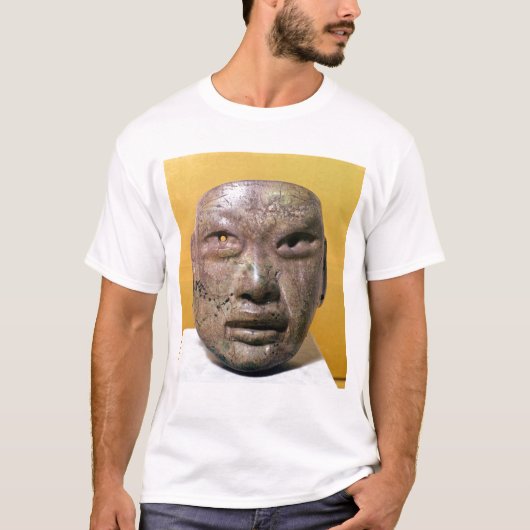 Funerary mask, Olmec, uit Mexico T-shirt (Voorkant)