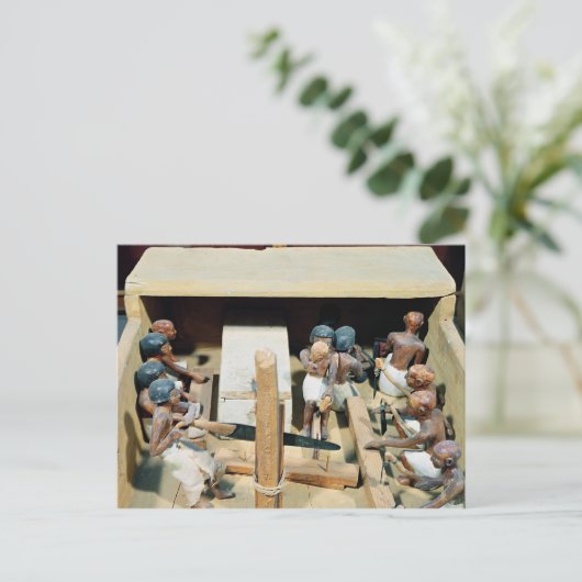 Funerary model of a carpentry workshop briefkaart (Staand voorkant)