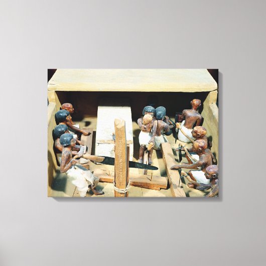 Funerary model of a carpentry workshop canvas afdruk (Voorkant)