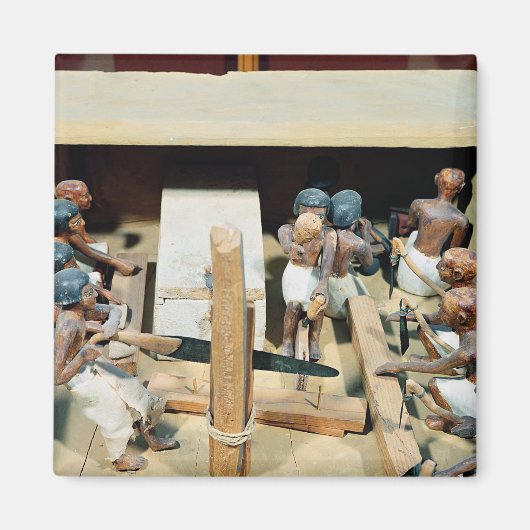 Funerary model of a carpentry workshop magneet (Voorkant)