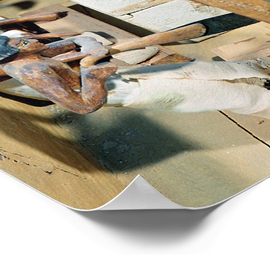 Funerary model of a carpentry workshop poster (Hoek)