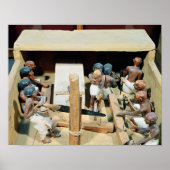 Funerary model of a carpentry workshop poster (Voorkant)