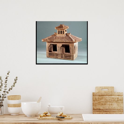 Funerary model of a house, Han Dynasty Poster (Keuken)