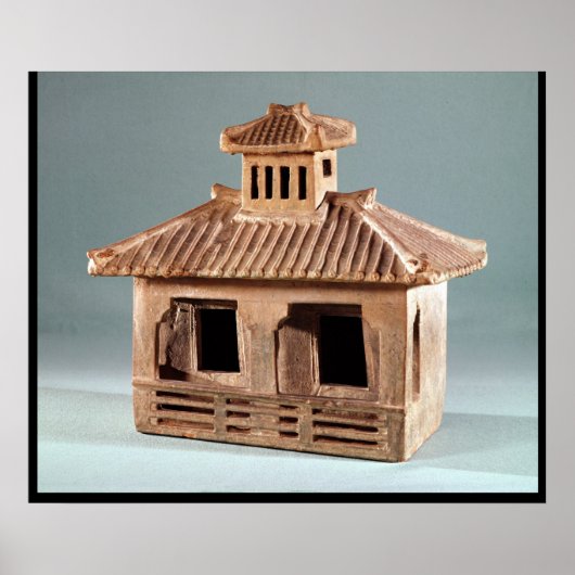 Funerary model of a house, Han Dynasty Poster (Voorkant)