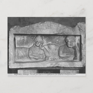 Funerary relief of a koppels uit Palmyra, Syrië Briefkaart