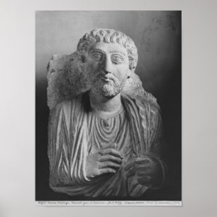 Funerary relief of a mannetje, uit Palmyra Poster
