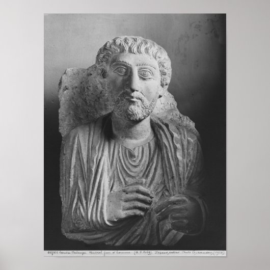 Funerary relief of a mannetje, uit Palmyra Poster (Voorkant)