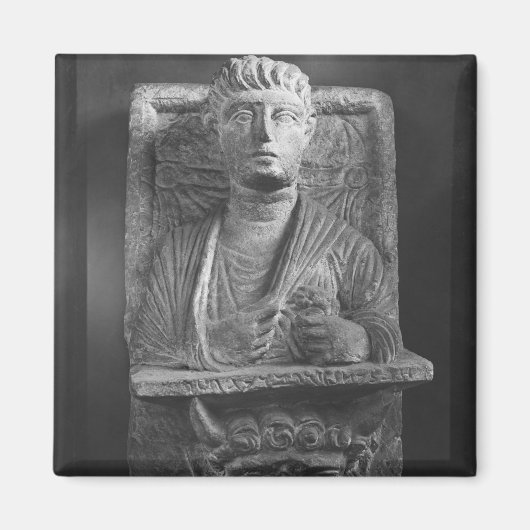 Funerary relief of Athenourou, uit Palmyra Magneet (Voorkant)