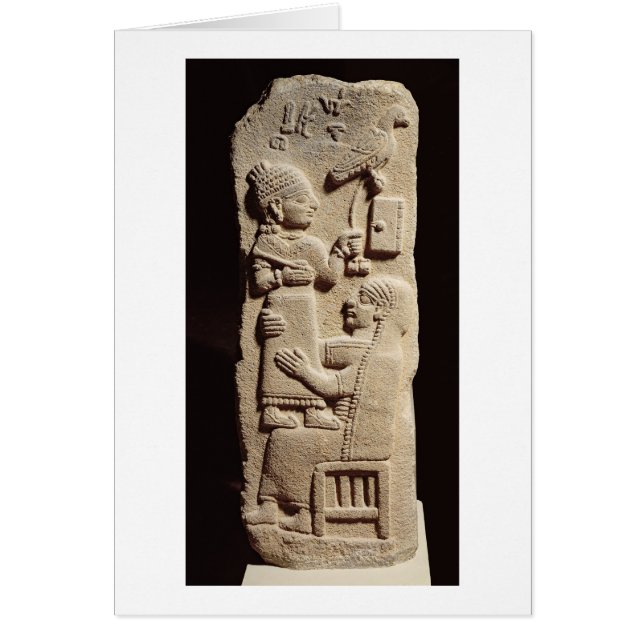 Funerary stele van de scribe Tarhunpijas, Neo-Hitt (Voorkant)
