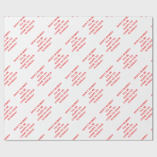 FUNEREN CADEAUPAPIER (Vlak)