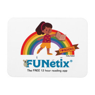 FUNetix 12-uurs leesapp Rainbow magnet  Magneet