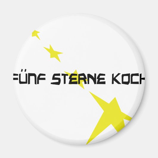 fünf Sterne Koch icoon Magneet (Voorkant)
