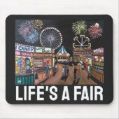 Funfair at Night Painting by Alfred Fox Muismat (Voorkant)