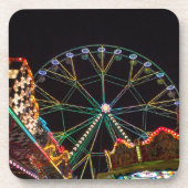 Funfair Ferris Wheel at Night Bier Onderzetter (Voorkant)