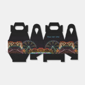 Funfair Ferris Wheel bij nacht aangepaste tekst Bedankdoosjes (Uitgevouwen)