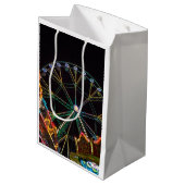 Funfair in Night Medium Cadeauzakje (Achterkant Gekanteld)