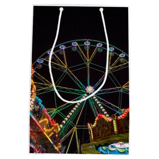 Funfair in Night Medium Cadeauzakje (Achterkant)
