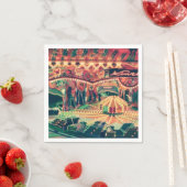  Funfair op NIght Foto Servet (Insitu)