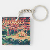  Funfair op Night Photo Sleutelhanger (Achterkant)