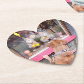 Funfair Paper Onderzetters met je hondenfotografie (Gekanteld)