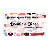 Funfy Fifties Patroon Label (Voorkant)