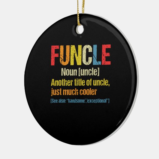 Fungale definitie Funny Gift voor oom Keramisch Ornament (Links)