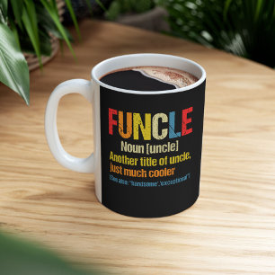 Fungale definitie Funny Gift voor oom Tweekleurige Koffiemok