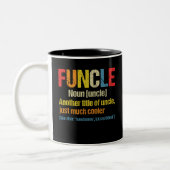 Fungale definitie Funny Gift voor oom Tweekleurige Koffiemok (Links)