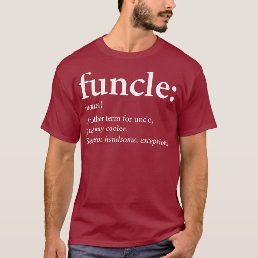 Fungale kool en grappige oom Gift T-shirt (Voorkant)