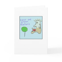 Funge groene ballonnen met illustraties