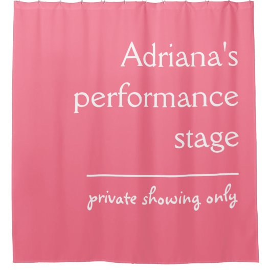 Fungerend aangepast tekst- en kleurdouchegordijn douchegordijn (Voorkant)