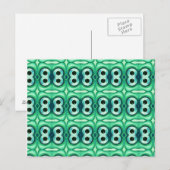 Fungerend Abstract behangingspatroon voor visogen Briefkaart (Voorkant / Achterkant)