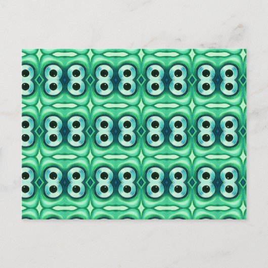 Fungerend Abstract behangingspatroon voor visogen Briefkaart (Voorkant)