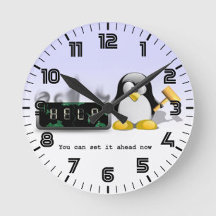 Fungerend anti-daglichtbesparende tijdklok ronde klok