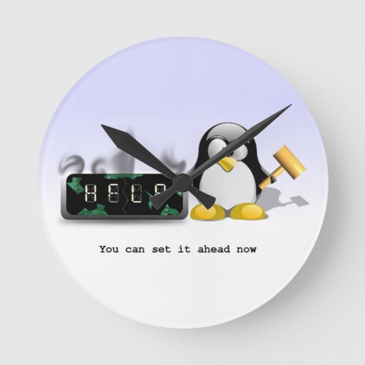 Fungerend anti-overdag-spaartijd Numberloze klok (Voorkant)