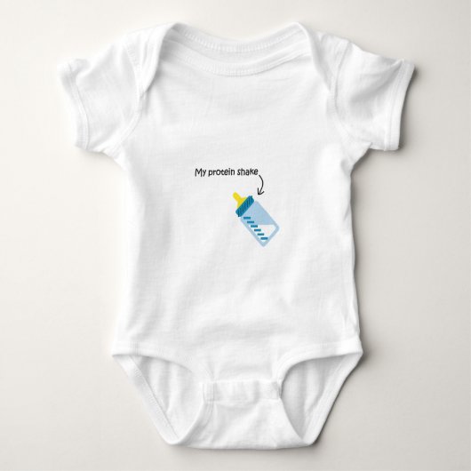 Fungerend baby lichaamspak melkfleseiwit schudden romper (Voorkant)