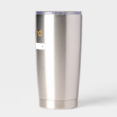 Fungerend beste man ooit zoekresultaten met foto geïsoleerde drinkbeker (Achterkant)