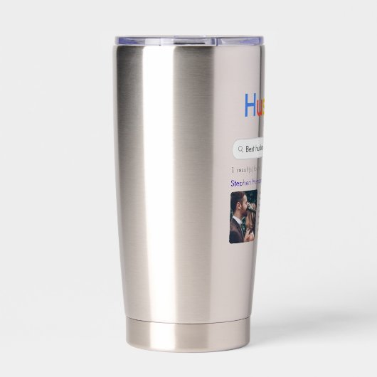 Fungerend beste man ooit zoekresultaten met foto geïsoleerde drinkbeker (Voorkant)