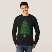 Fungerend Binary KerstTree Computer Programmers a T-shirt (Voorkant volledig)