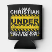 Fungerend Christelijk in de bouw Gift katholieke M Blikjeskoeler (Achterkant)