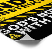 Fungerend Christelijk in de bouw Gift katholieke M Poster (Hoek)