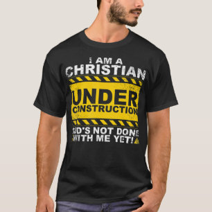Fungerend Christelijk in de bouw Gift katholieke M T-shirt
