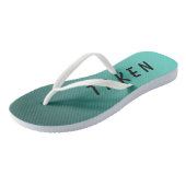 Fungerend eenmalig ondertekend Blauwgroen Teenslippers (Schuin)
