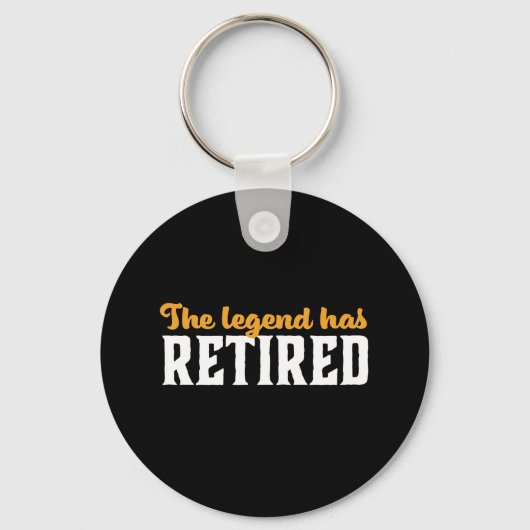 Fungerend gepensioneerd pensioen De legende is in Sleutelhanger (Voorkant)