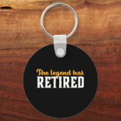 Fungerend gepensioneerd pensioen De legende is in Sleutelhanger (Voorkant)