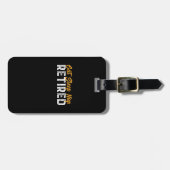 Fungerend gepensioneerd pensioen Gift Eat Sleep Na Bagagelabel (Voorkant horizontaal)