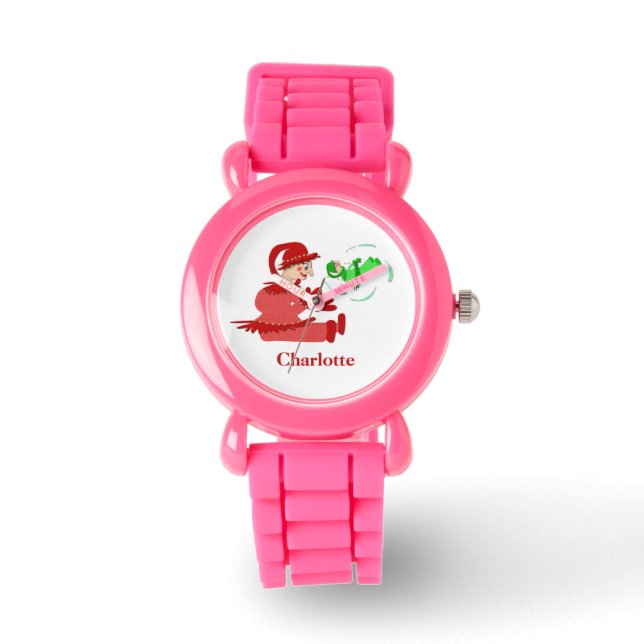 Fungerend houten spellen horloge (Voorkant)