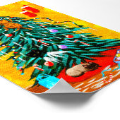 Fungerend kerstboomkatten poster (Hoek)