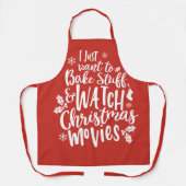 Fungerend kerstcadeauontwerp voor films in de kijk schort (Voorkant)