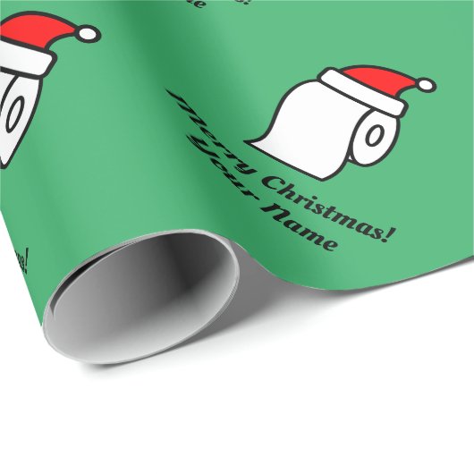 Fungerend kerstpapier voor toiletpapier, aangepast cadeaupapier (Rol Hoek)